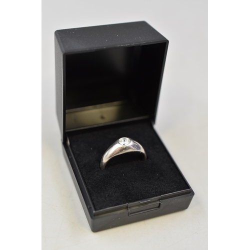 32 - Silver 925 Ring Complete in Presentation Box, Size Q