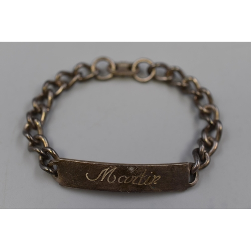 45 - A Hallmarked London Silver Bracelet, Circa 1978