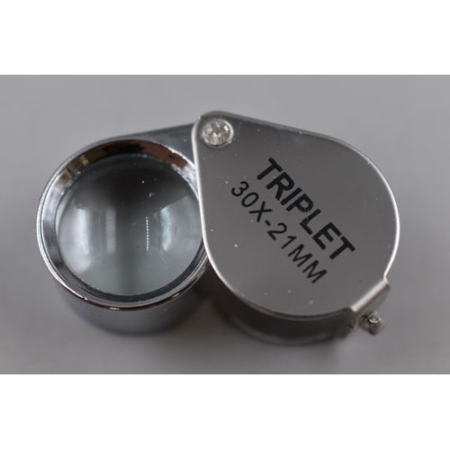 254 - New Triplet 30x - 21mm Jeweler's Loupe