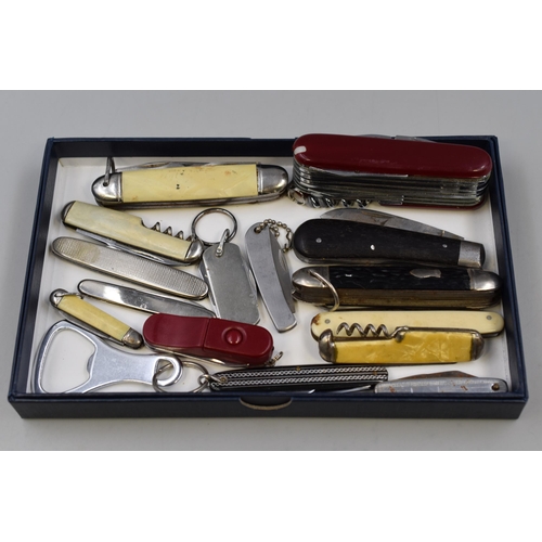 257 - Mixed Collection of Vintage and Modern Pocket Knives