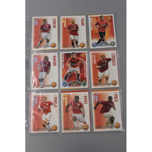 552 - Selection of Manchester United Match Attack Trading Cards (2005 to 2009)