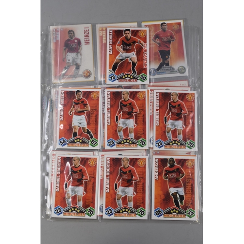 552 - Selection of Manchester United Match Attack Trading Cards (2005 to 2009)