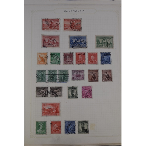 556 - Simplex Stock Album Containing a Selection of Mainly British and Commonwealth and USA Postage Stamps