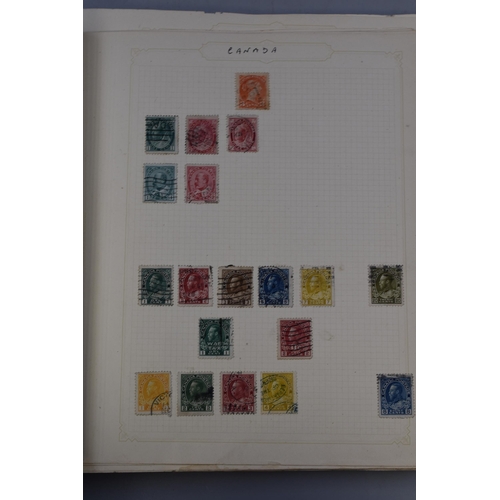 556 - Simplex Stock Album Containing a Selection of Mainly British and Commonwealth and USA Postage Stamps