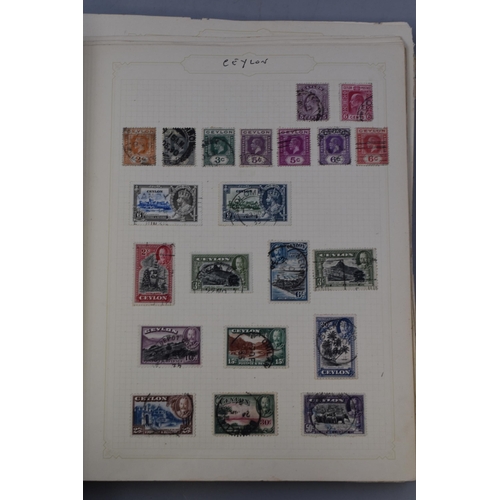 556 - Simplex Stock Album Containing a Selection of Mainly British and Commonwealth and USA Postage Stamps