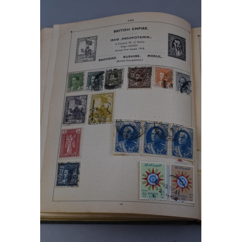 557 - The Improved Postage Stamp Album containing Stamps From Great Britain, British Empire, France, Germa... 