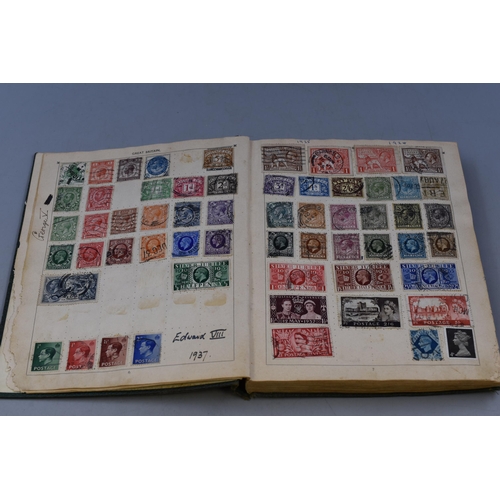 557 - The Improved Postage Stamp Album containing Stamps From Great Britain, British Empire, France, Germa... 