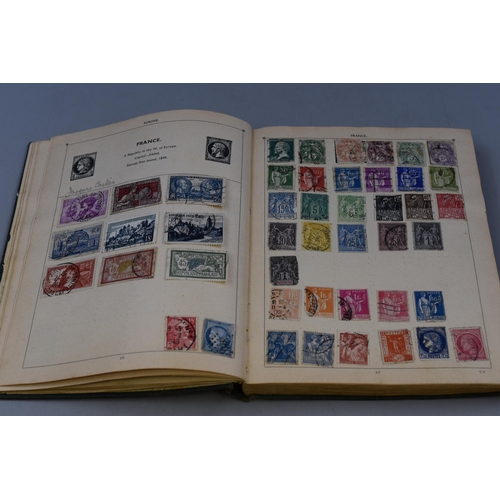 557 - The Improved Postage Stamp Album containing Stamps From Great Britain, British Empire, France, Germa... 