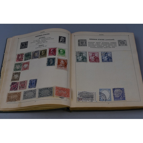 557 - The Improved Postage Stamp Album containing Stamps From Great Britain, British Empire, France, Germa... 