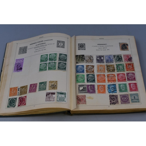 557 - The Improved Postage Stamp Album containing Stamps From Great Britain, British Empire, France, Germa... 