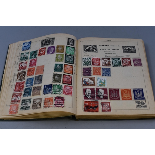 557 - The Improved Postage Stamp Album containing Stamps From Great Britain, British Empire, France, Germa... 