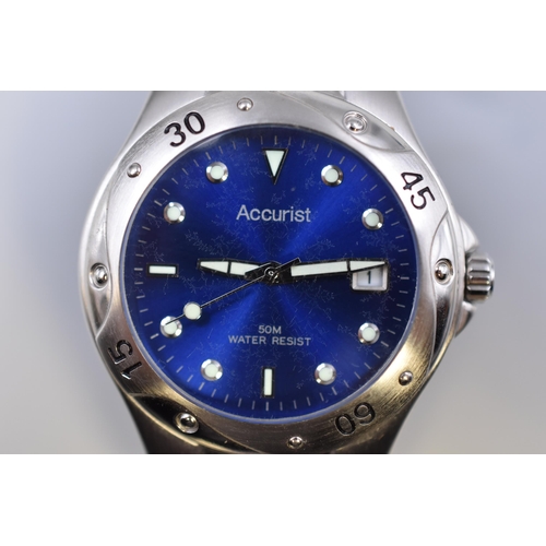 117 - Accurist 50M Water Resist Quartz Watch with Presentation Box (Working)