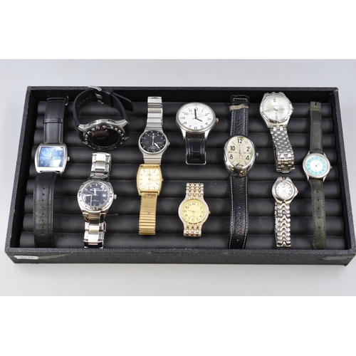 122 - Mixed Selection of Watches including Ben Sherman, Lorus, Monte Carlo, Rojas and More (Untested)