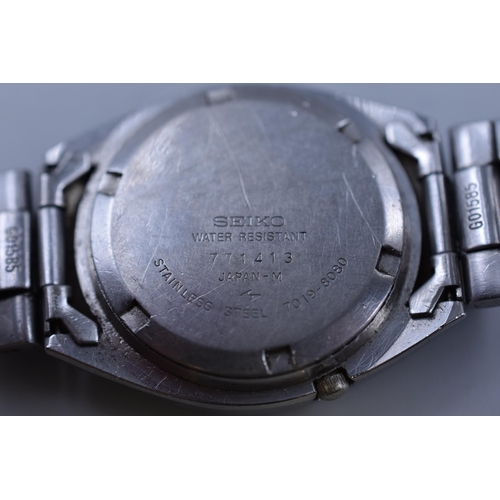 124 - Seiko 5 Gents Automatic 21 Jewels Gents Watch (Working)