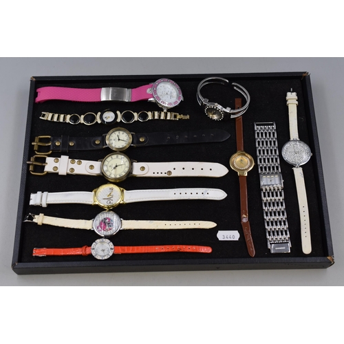 130 - Mixed tray of Quality Fashion Watches