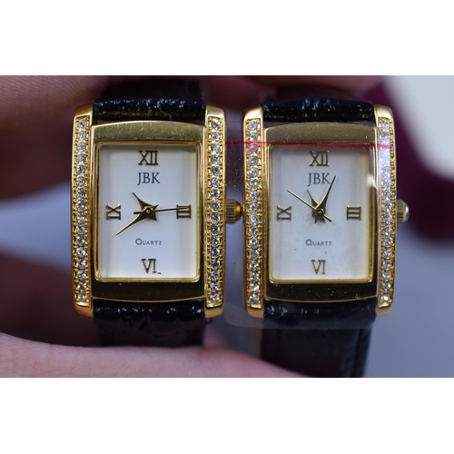 139 - Two Camrose & Kross Jackie Kennedy Ladies Watches with One Case and Paperwork (Working)