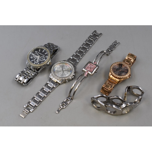 148 - A Selection of Ladies Designer Watches To Inclde Dolce & Gabanna, Sekonda, And More