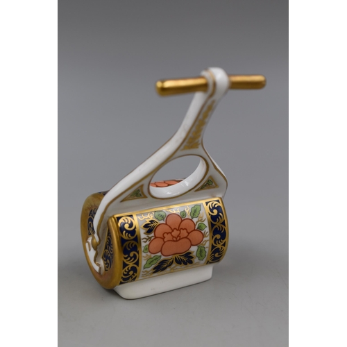 307 - Royal Crown Derby English Bone China 'Miniture Garden Roller' Paperweight ( No Stopper) LIX, Unboxed