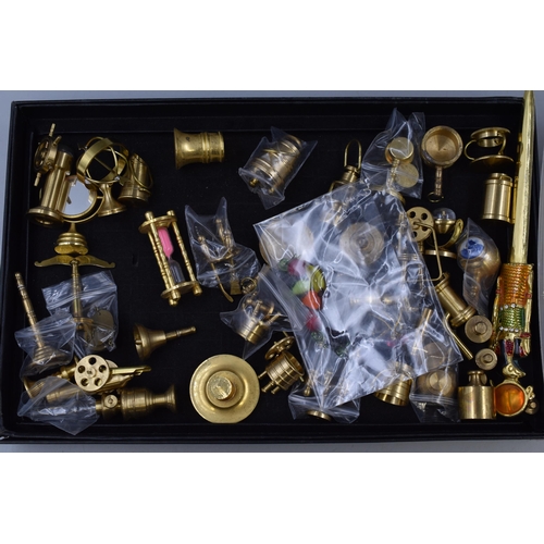 164 - Selection of Miniature Brassware and Other. Suitable for a Dolls House