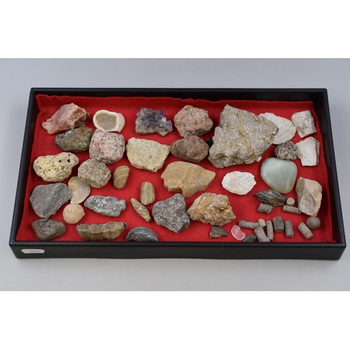 166 - Collection of rare rocks & minerals & fossils