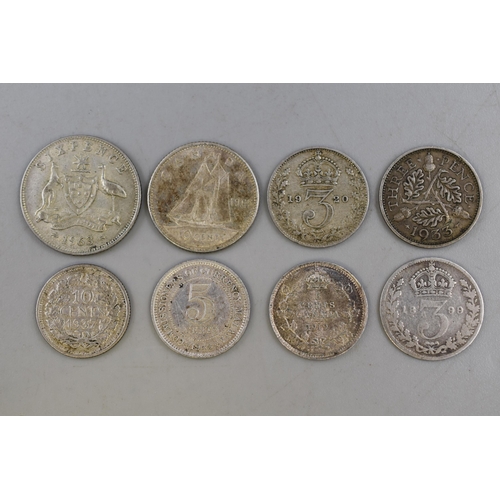 177 - Selection of 8 Silver Coins