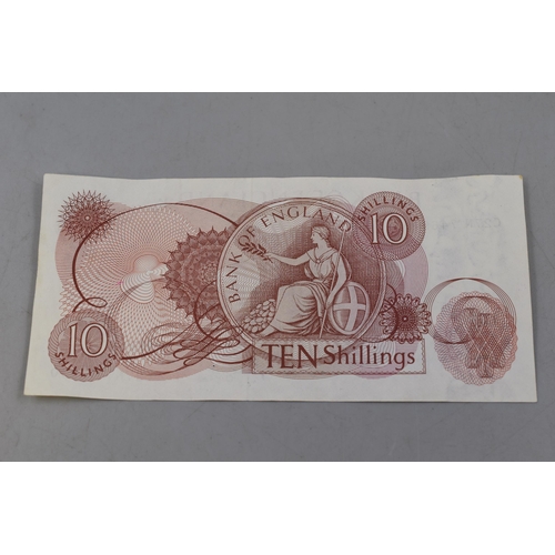 187 - Elizabeth II Ten Shilling Bank Note