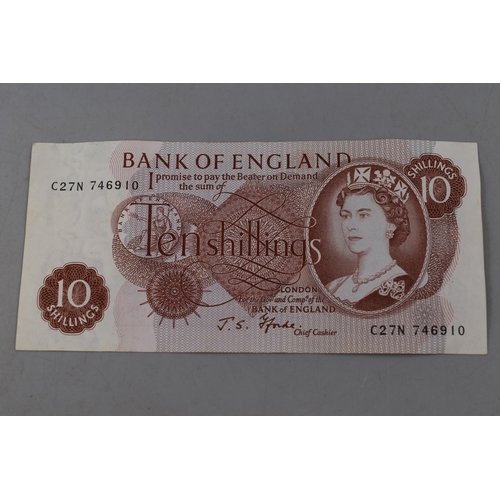 187 - Elizabeth II Ten Shilling Bank Note