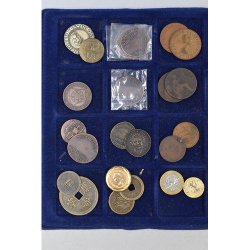 189 - A Selection of Assorted Worldwide Coinage, With Replica Antique Roman and Japanese Coins