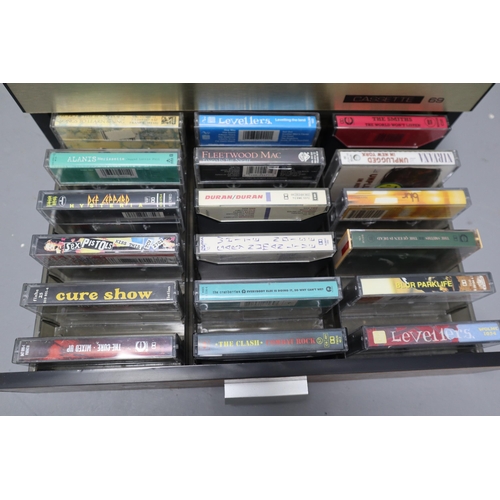 576 - A Selection of Cassette Tapes In Cassette Box. Includes Pink Floyd (The Dark Side of The Moon, And W... 