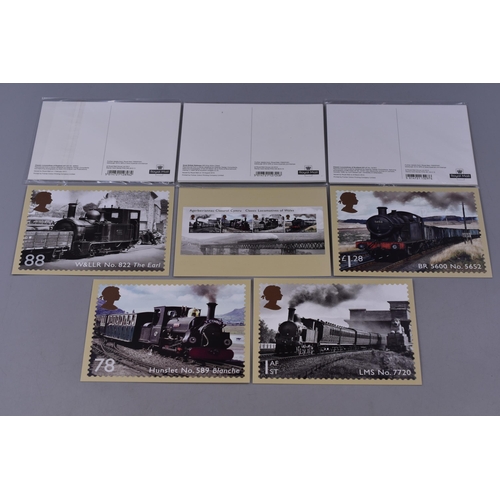 198 - Four classic Locomotive packs of post cards, three still sealed and all in very good condition (Appr... 