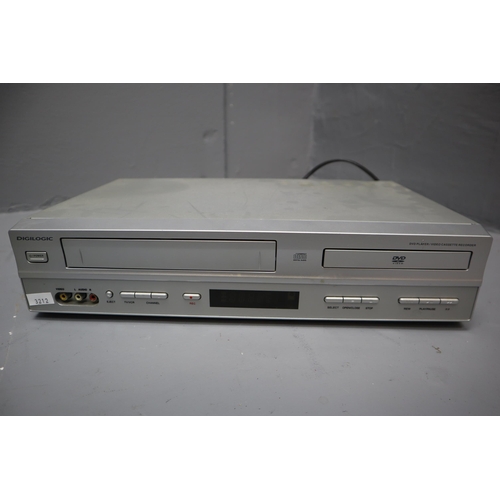 583 - Selection Including Samsung DVD-HD860 and Digilogic DVDVCR2 VHS and DVD Player (Powers On When Teste... 