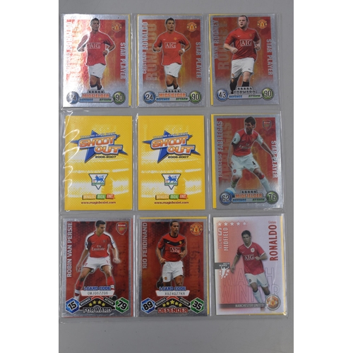 206 - Vintage Selection of Match Attack Trading Cards including Rare's (70)