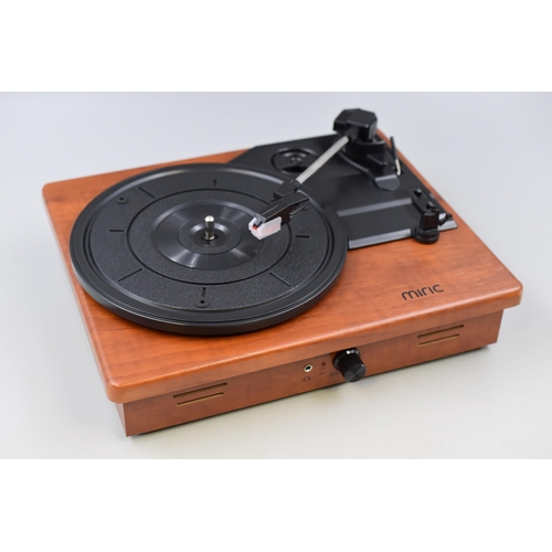 596 - Brand New Boxed Miric Record Player complete with Power lead (European Plug Fitted so untested item)... 