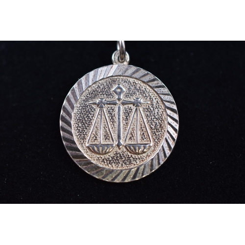 218 - Silver 925, Libra Pendant Necklace Complete with Presentation Box