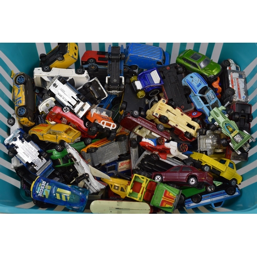 605 - A Selection of Unsorted Playworn Models To Include Matchbox, Corgi, Ertl, And More