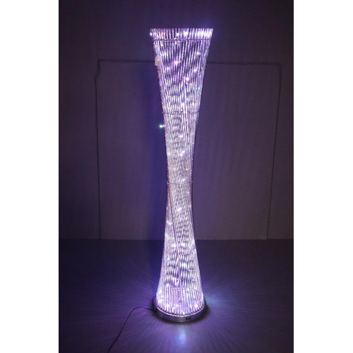 675 - A Large Colour Changing LED Floor Lamp, Approx 56