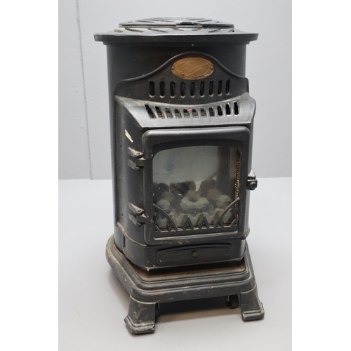 715 - Provence 3400W Portable Gas Heater-Matt Black Approx 32