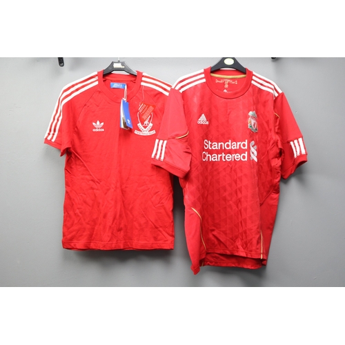 691 - Two Liverpool adidas Football Shirts including one Complete with Tags