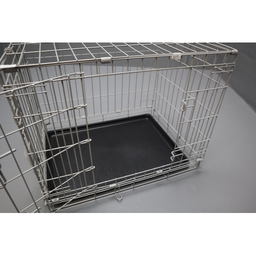 744 - Small Folding Animal Cage Approx 23.5