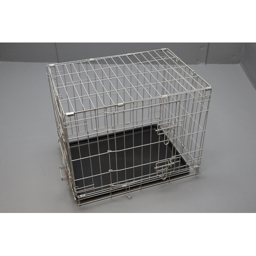 744 - Small Folding Animal Cage Approx 23.5