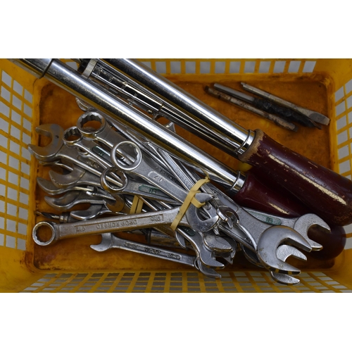 768 - A Selection of Tools To Include Stanley Yankee, Yankee Handyman, And Assorted Spanners (Includes Dra... 