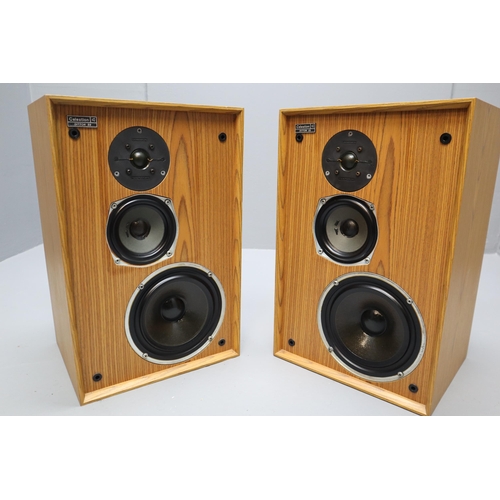 629 - A Pair of Celestion Ditton 22 Teak Cased Speakers (Serial Numbers 30982 and 30970), In Working Condi... 