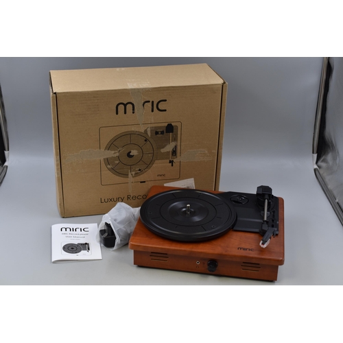 631 - Brand New Boxed Miric Record Player complete with Power lead (European Plug Fitted so untested item)... 