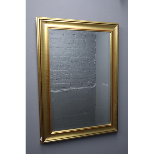 707 - Rectangular Wall Mounted Bevelled Edged Mirror (79cm x 56cm)