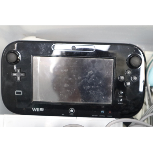 637 - Wii U (untested no cable) and a Wii with lots of accessories, 3 controllers and 16 games (the Wii po... 