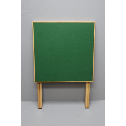 642 - Folding Card Table with Green Felt Base (23