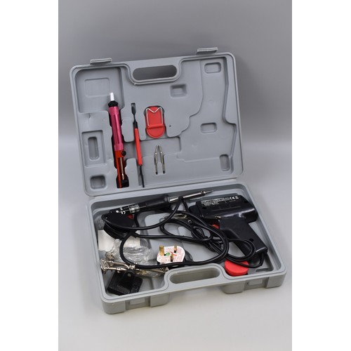 773 - Workshop 9 piece Soldering kit with 100w soldering gun and 30w soldering iron