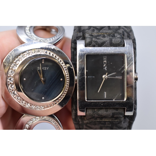 272 - Selection of 2 Ladies Quartz Watches Including Seksy and DKNY (Working)