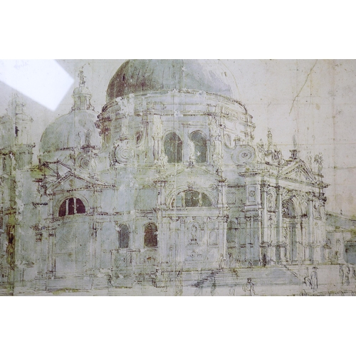 463 - Vintage style sketch of Santa Maria della Salute (18.5