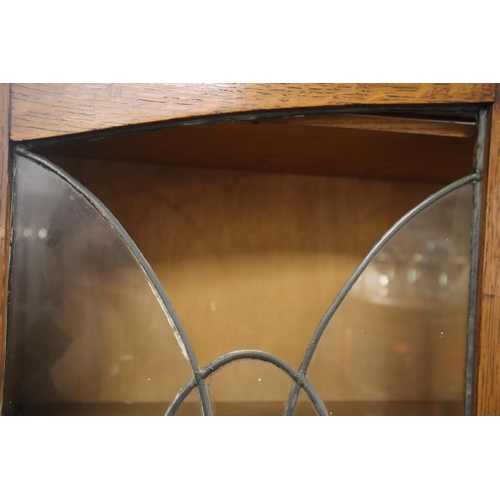 685 - A Handcraft Large Bureau Bookcase with Drop Down Leaf Internal Sectional Storage, Side Cupboard and ... 